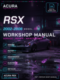 Acura RSX 2002 2003 2004 2005 2006 Workshop Repair Service Manual