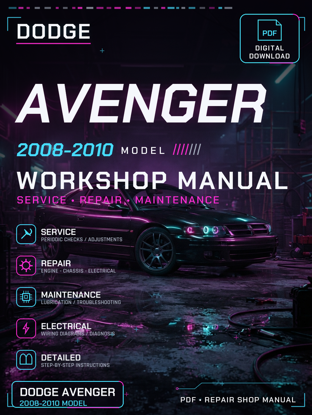 Dodge Avenger 2008 2009 2010 Workshop Repair Service Manual