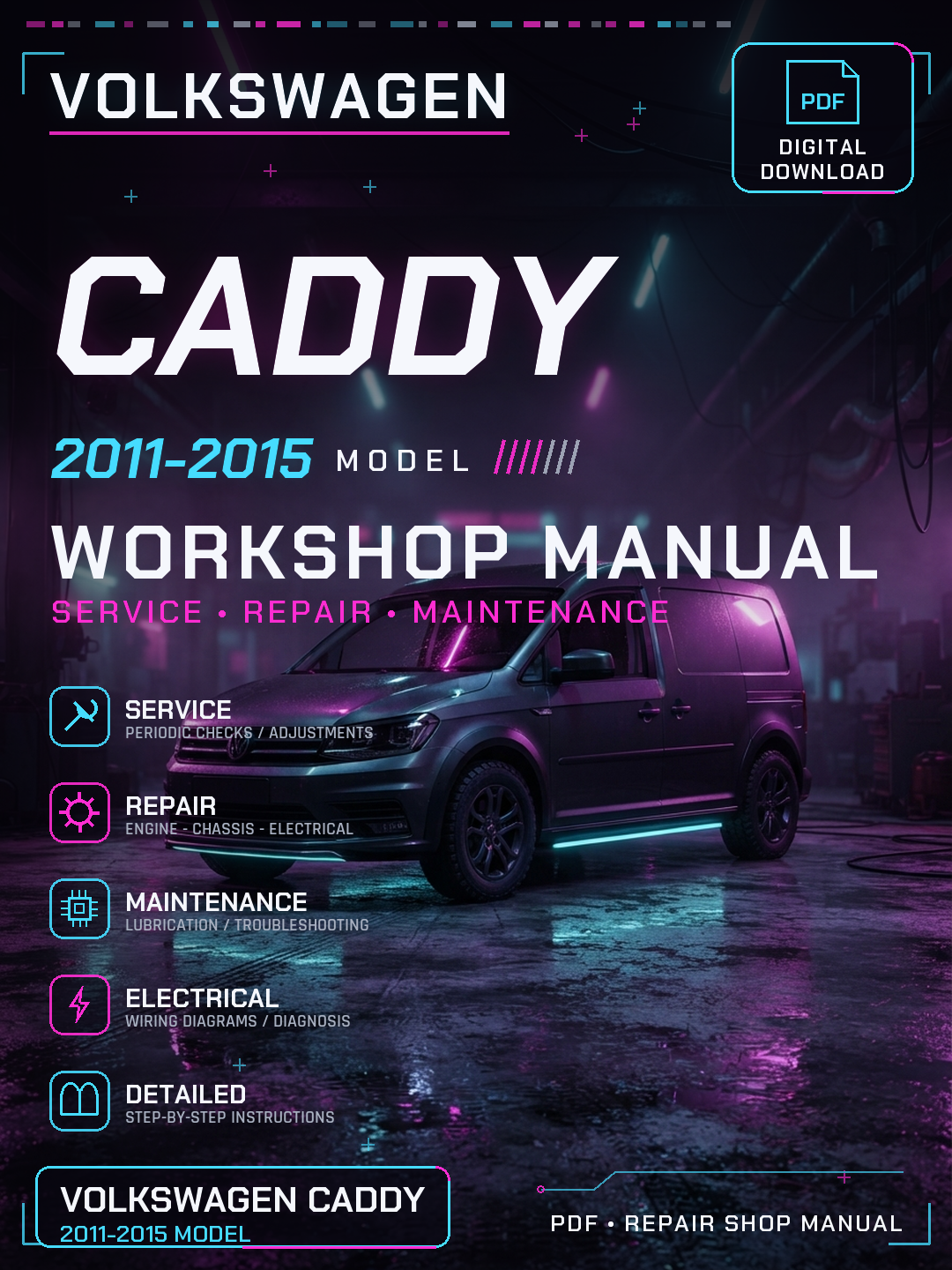 Vw Caddy 2011 2012 2013 2014 2015 Workshop Repair Service Manual