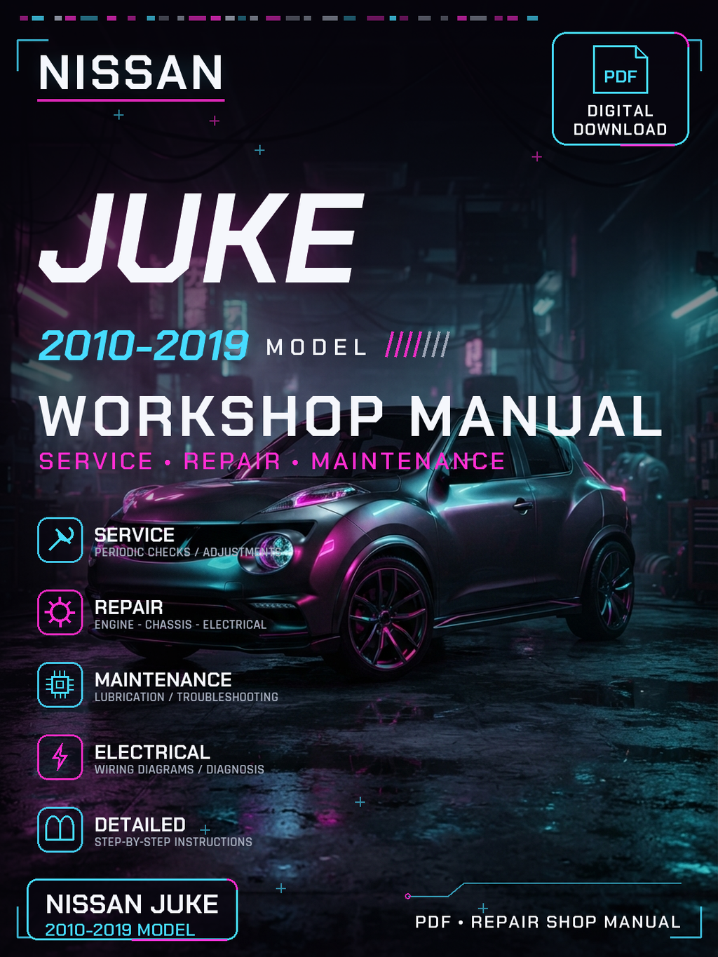 Nissan Juke 2010 2011 2012 2013 2019 Workshop Repair Service Manual