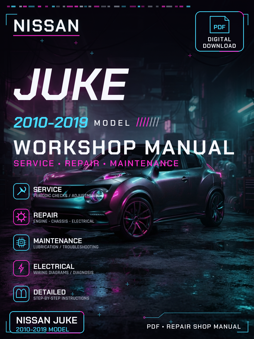 Nissan Juke 2010 2011 2012 2013 2019 Workshop Repair Service Manual