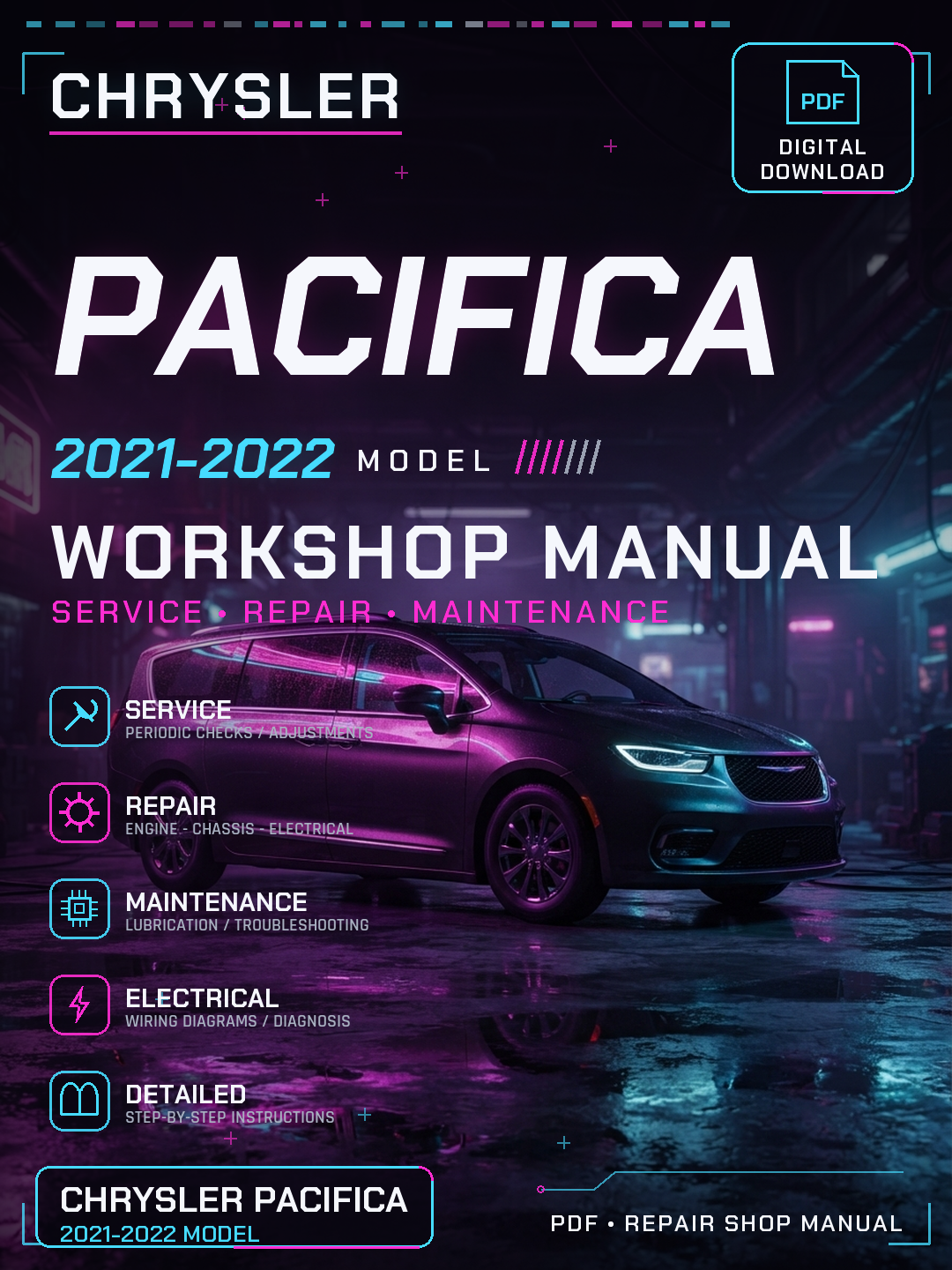 Chrysler Pacifica 2021 2022 Workshop Repair Service Manual