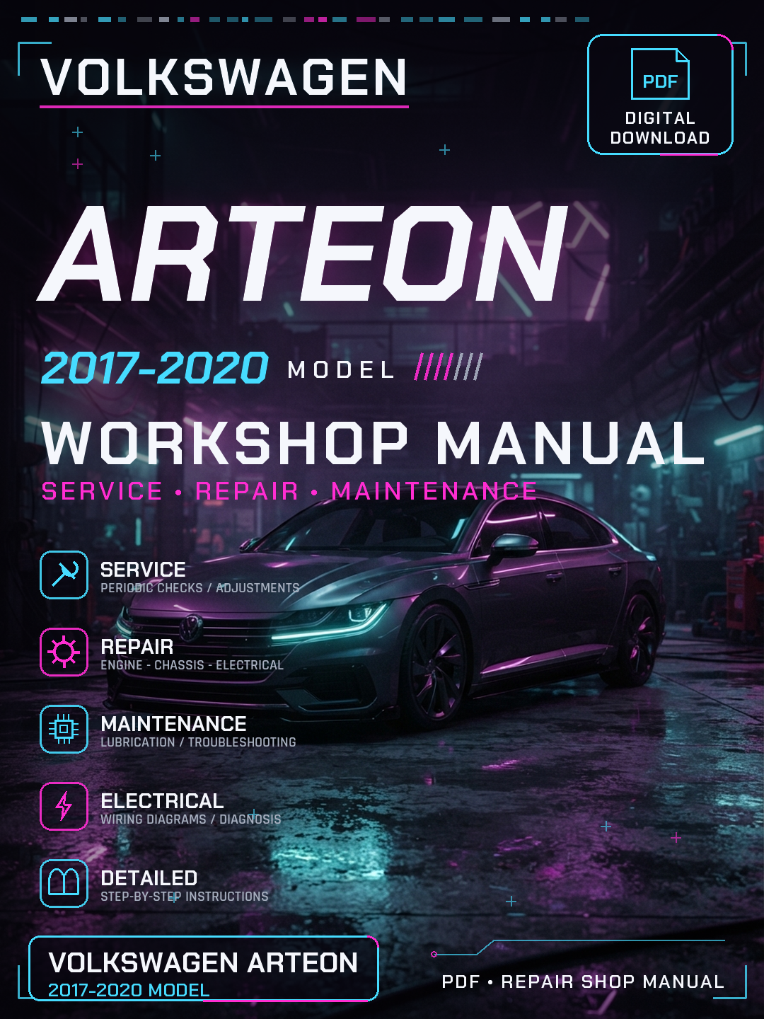 Volkswagen Arteon 2017 2018 2019 2020 Workshop Repair Service Manual