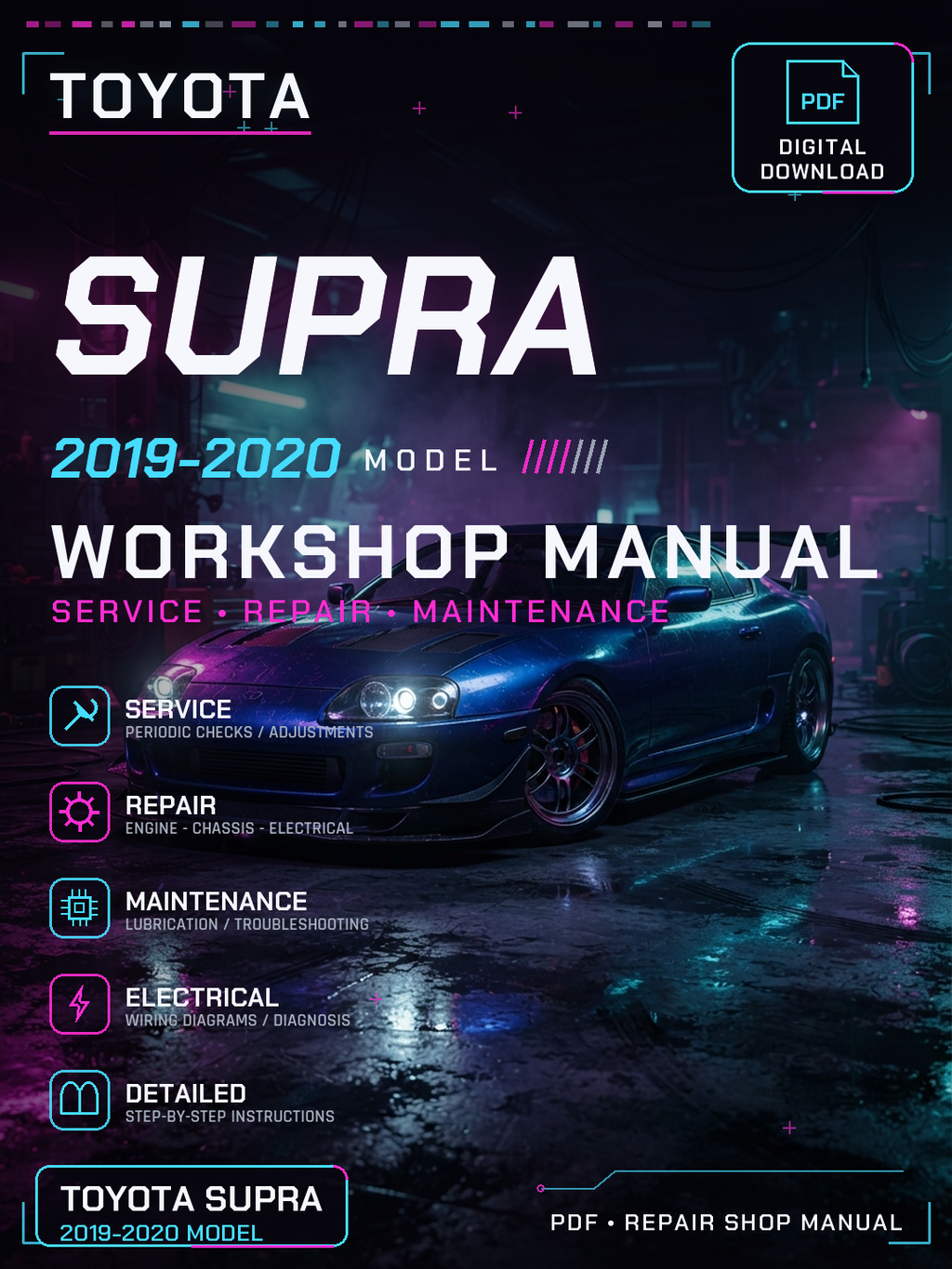 Toyota Supra 2019 2020 Workshop Repair Service Manual
