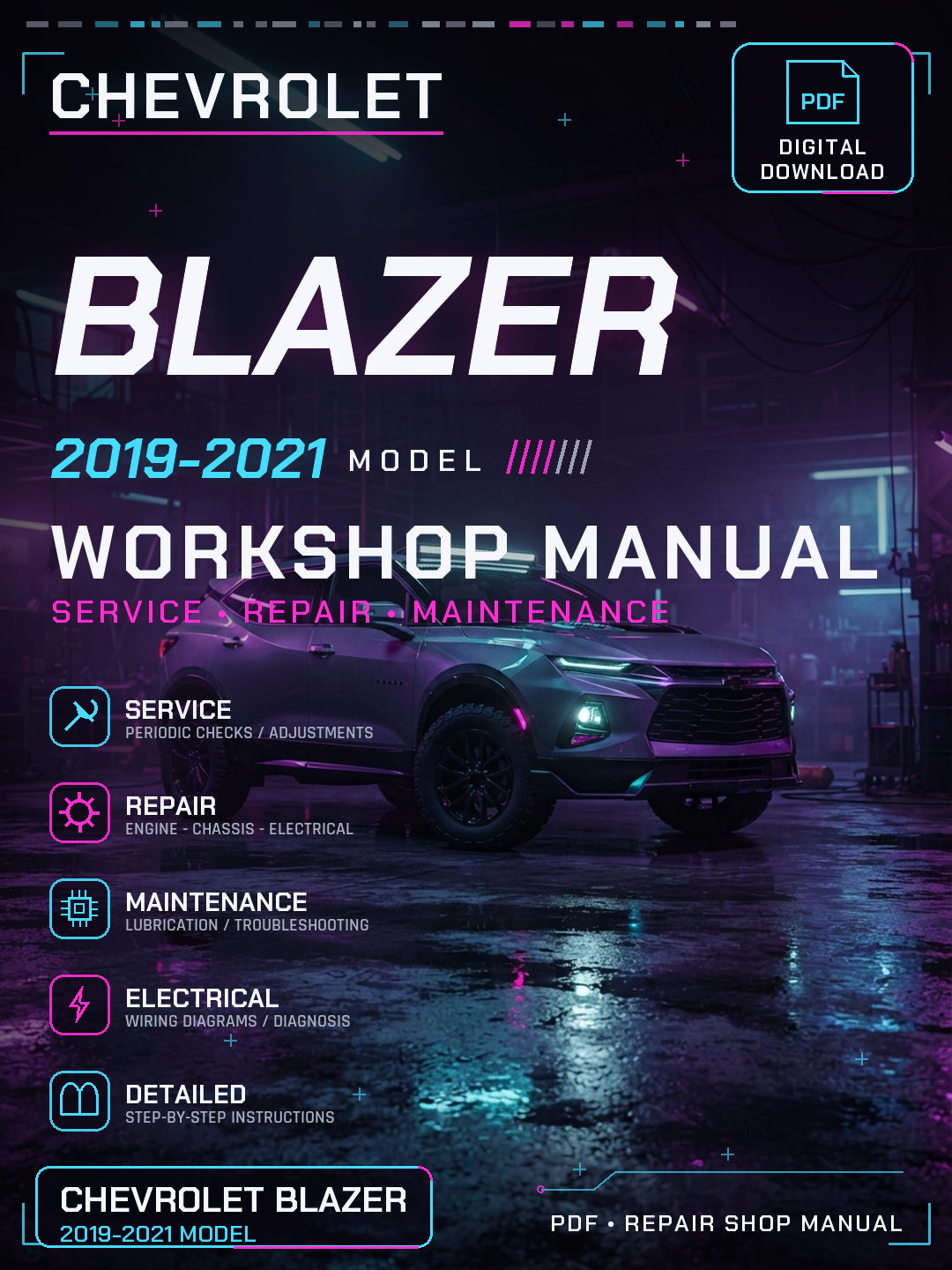 Chevrolet blazer 2019 2020 2021 Workshop Repair Service Manual