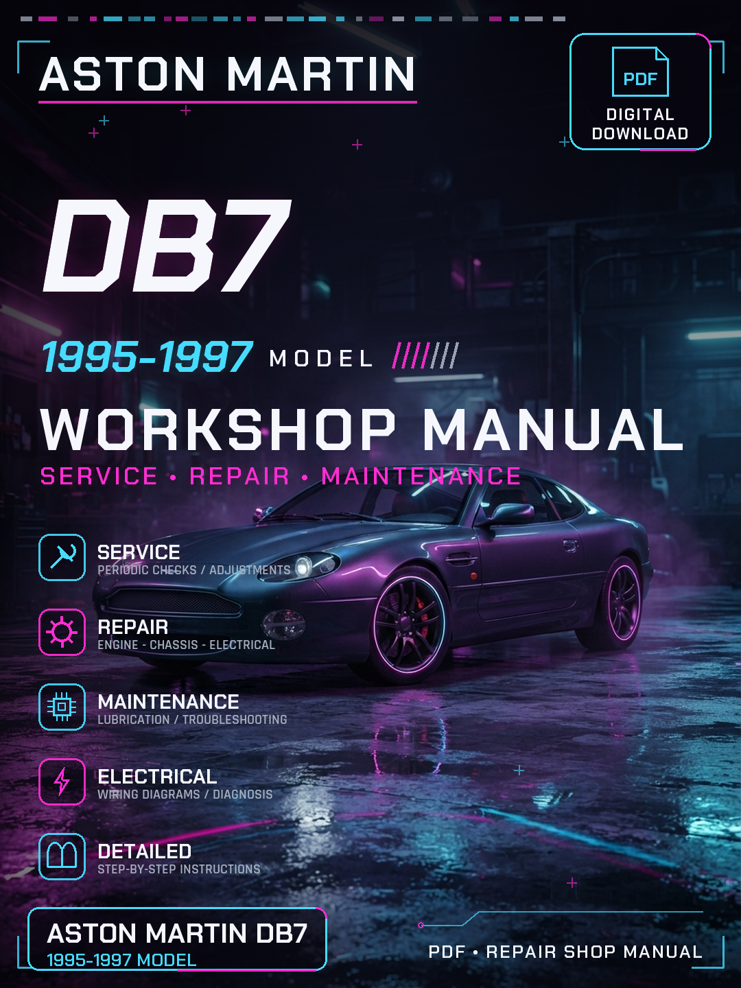 Aston Martin DB7 1995 1996 1997 Workshop Repair Service Manual