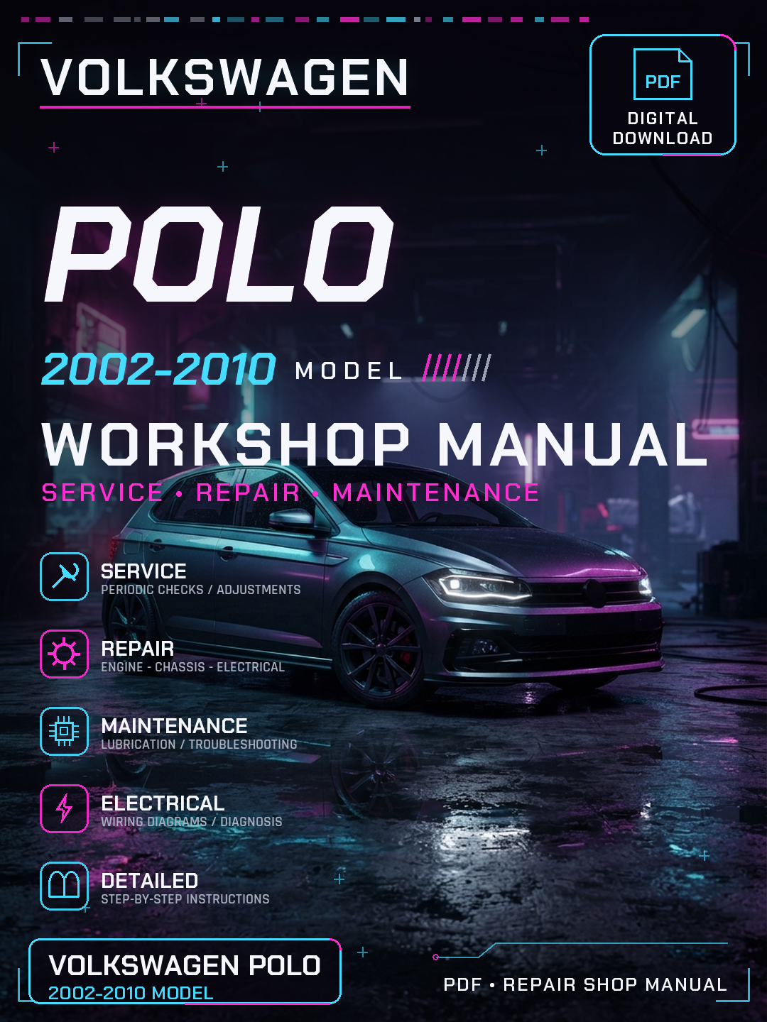 Vw Polo 2002 2003 2004 2005 2006 2010 Workshop Repair Service Manual