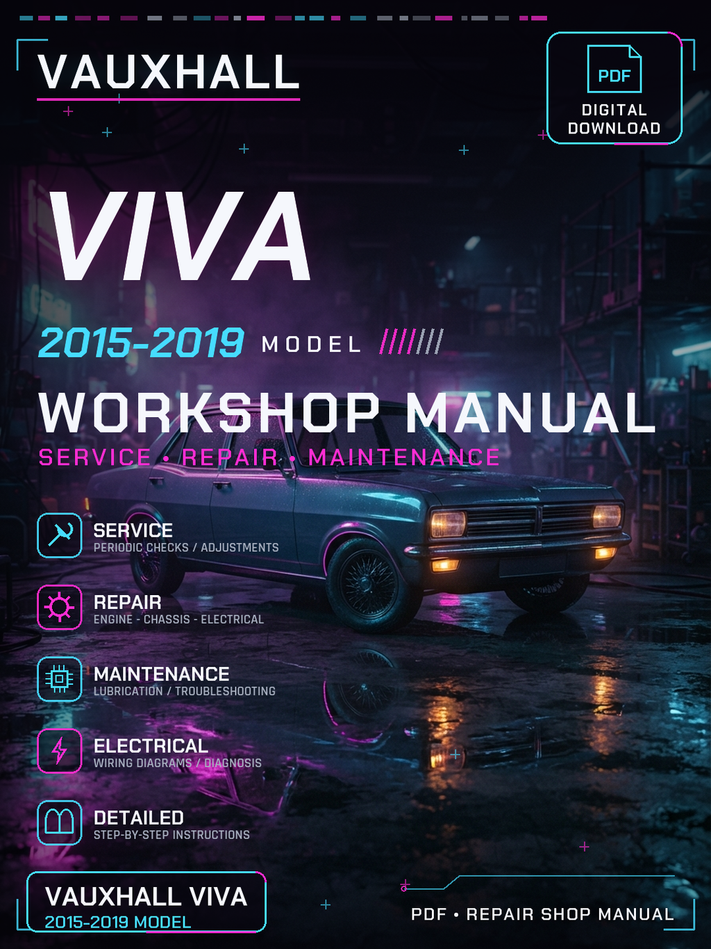Vauxhall Viva 2015 2016 2017 2018 2019 Workshop Repair Service Manual