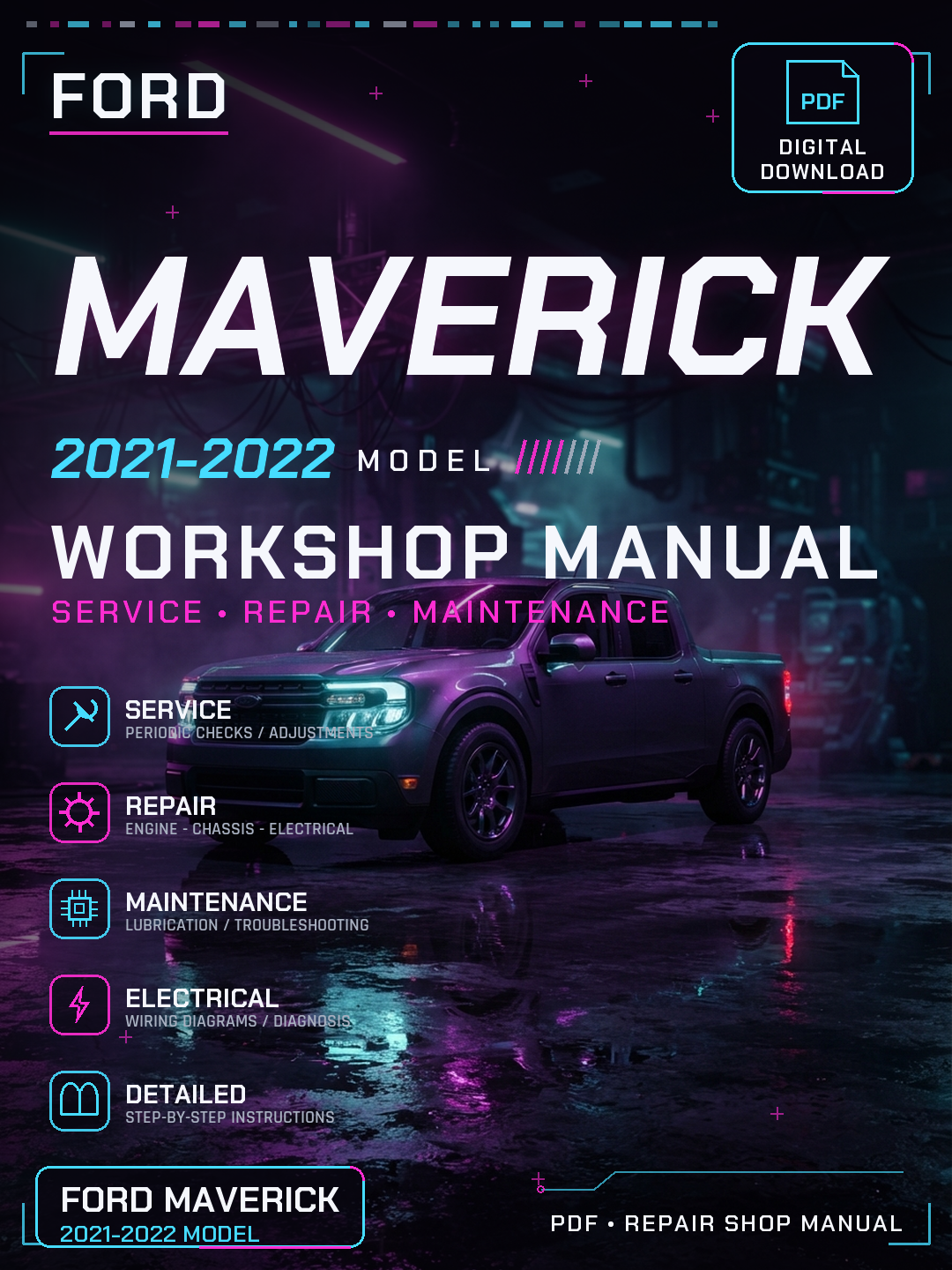 Ford Maverick 2021 2022 Workshop Repair Service Manual