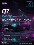 Audi Q7 2007 2008 2009 2010 2011 2015 Workshop Repair Service Manual