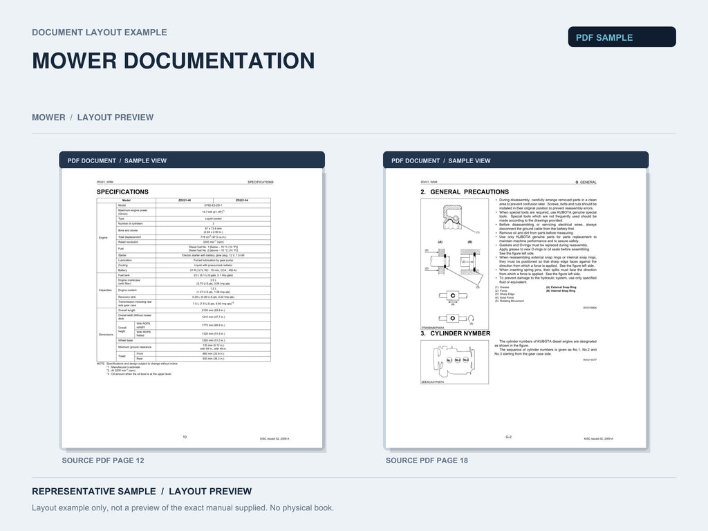 Representative document layout example; not the exact manual supplied.