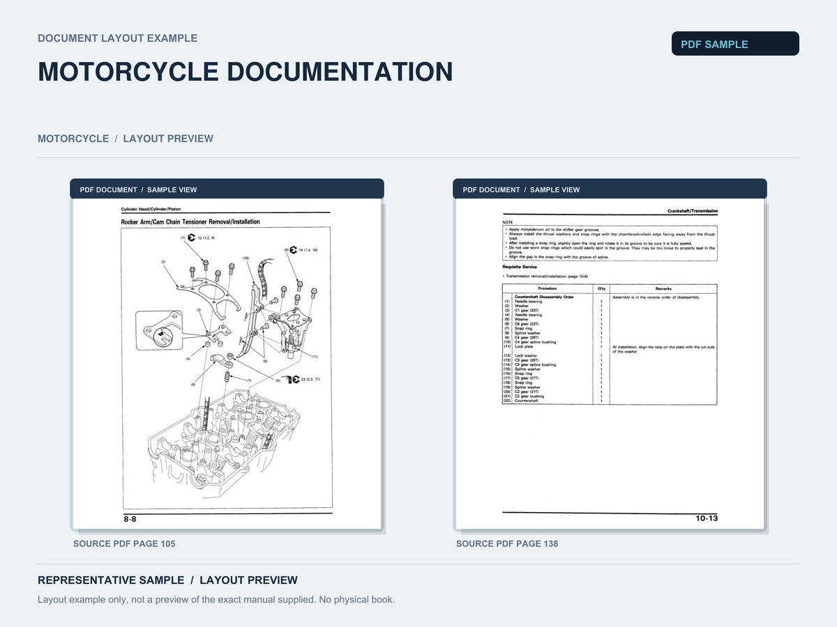Representative document layout example; not the exact manual supplied.