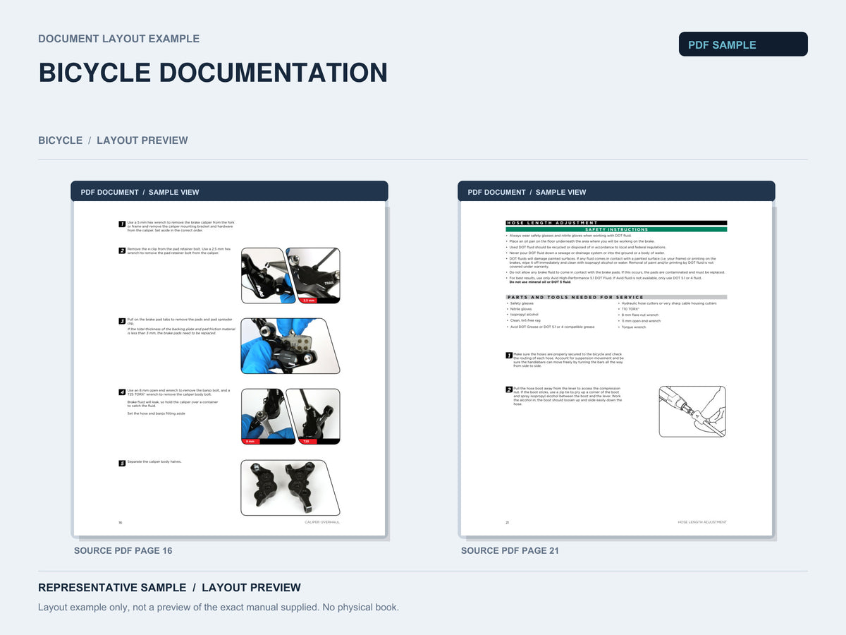 Representative document layout example; not the exact manual supplied.