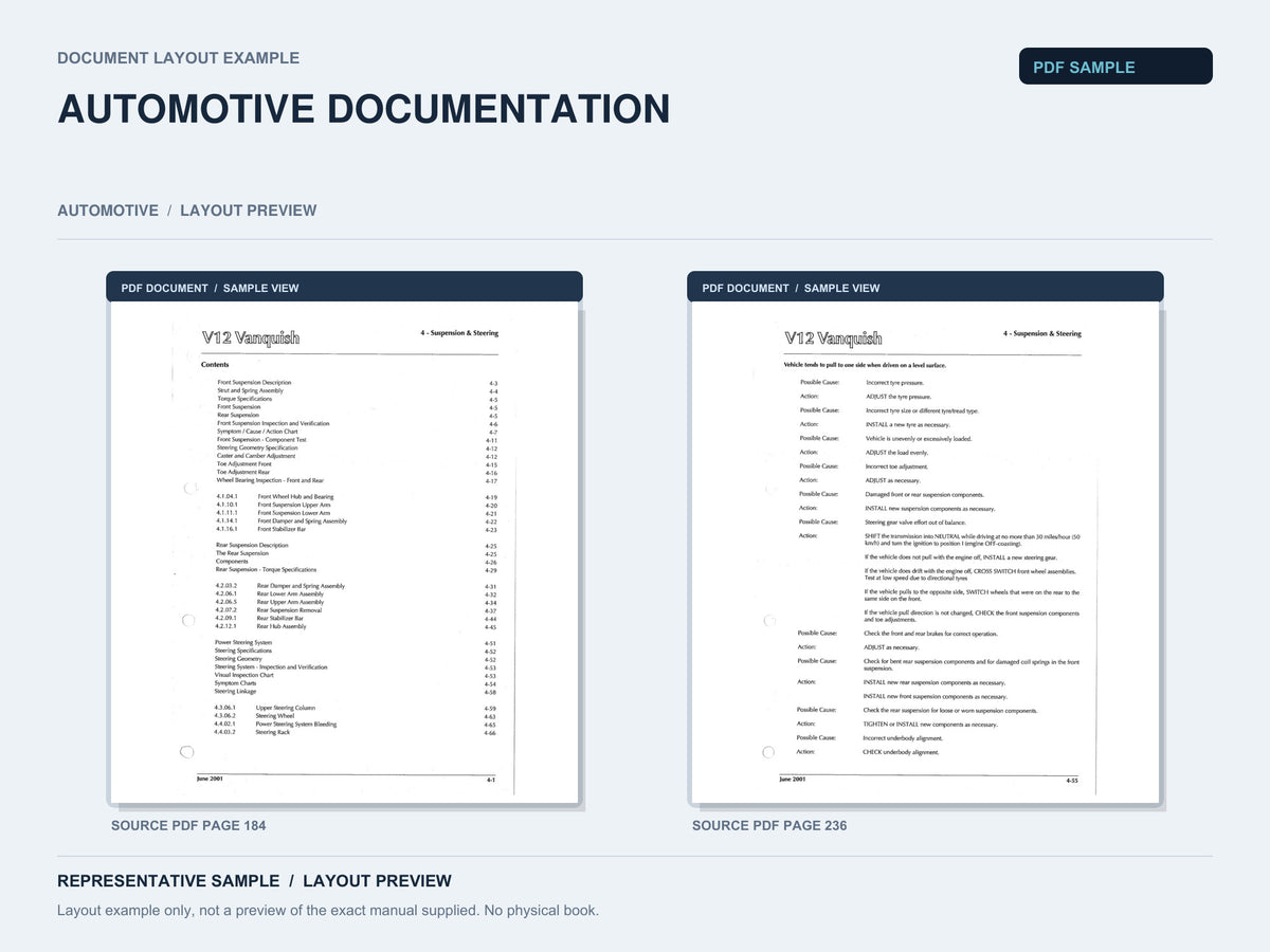 Representative document layout example; not the exact manual supplied.