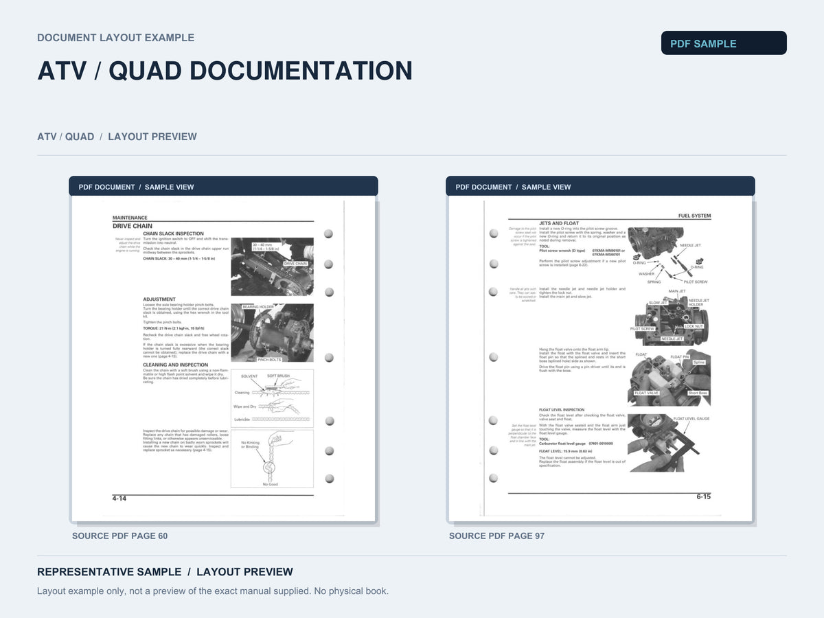 Representative document layout example; not the exact manual supplied.