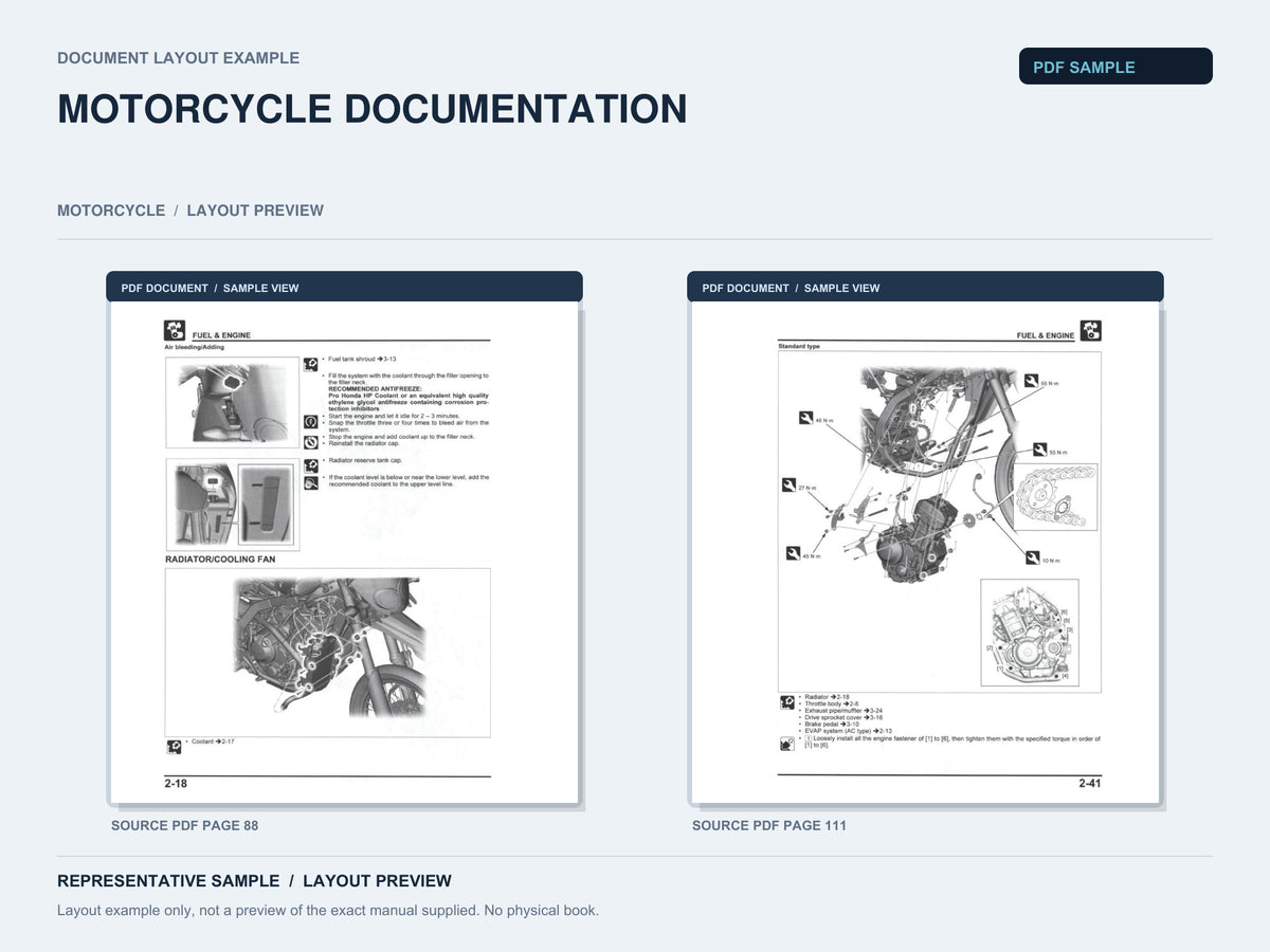 Representative document layout example; not the exact manual supplied.