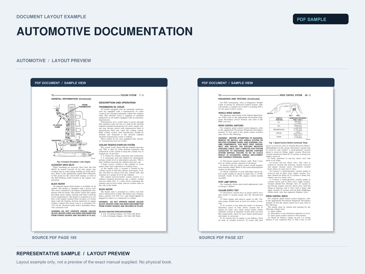 Representative document layout example; not the exact manual supplied.