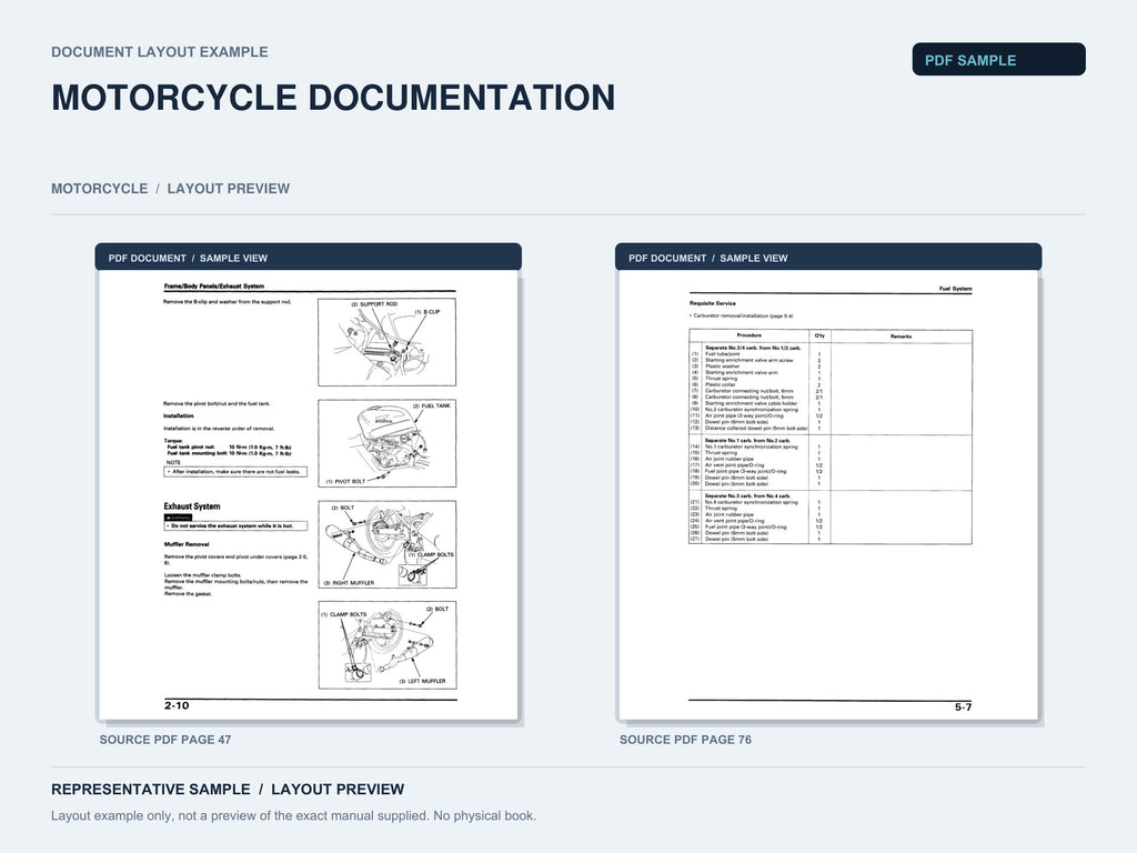 Representative document layout example; not the exact manual supplied.