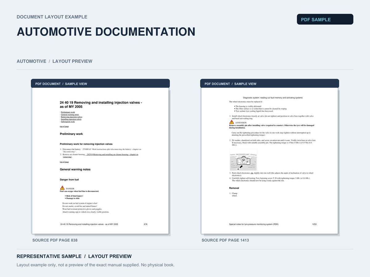 Representative document layout example; not the exact manual supplied.
