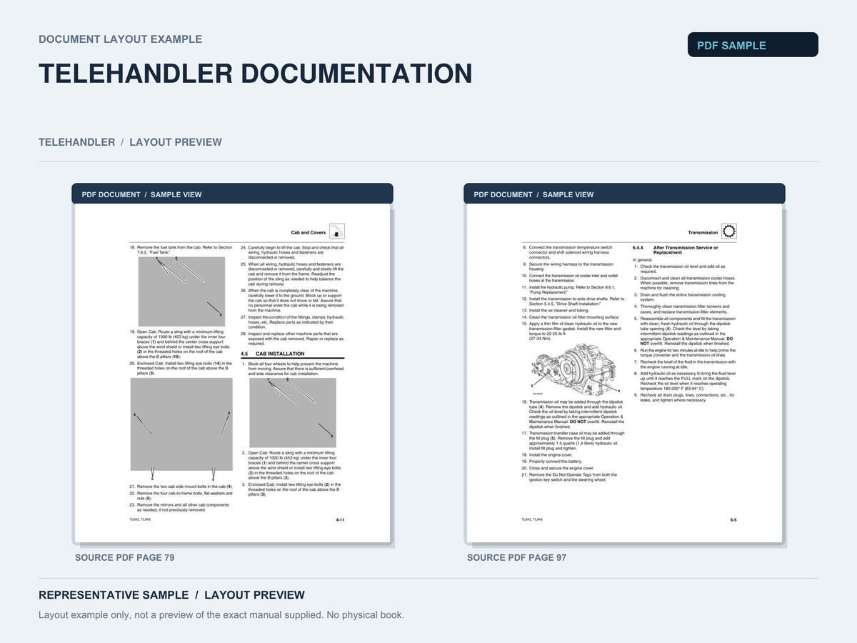 Representative document layout example; not the exact manual supplied.