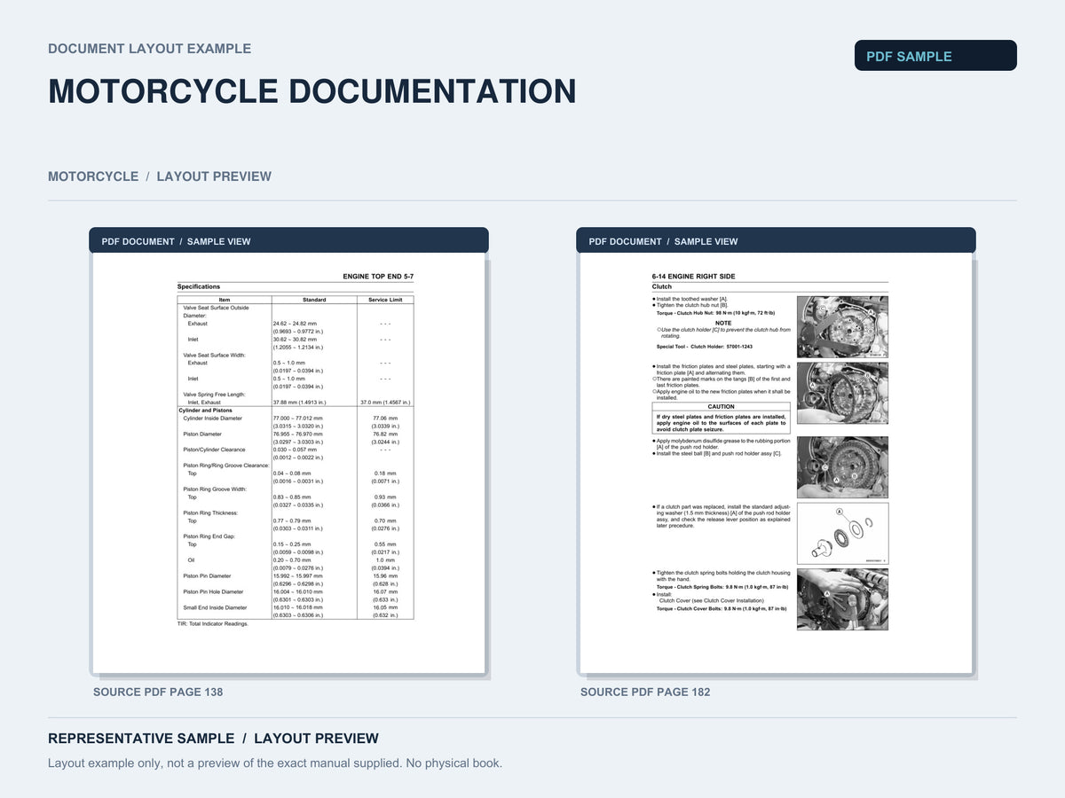 Representative document layout example; not the exact manual supplied.