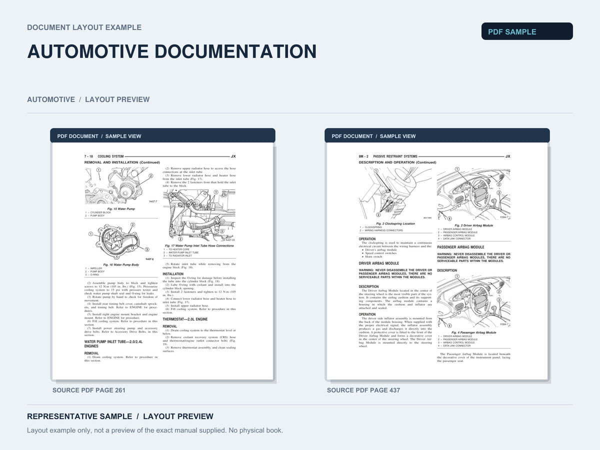 Representative document layout example; not the exact manual supplied.