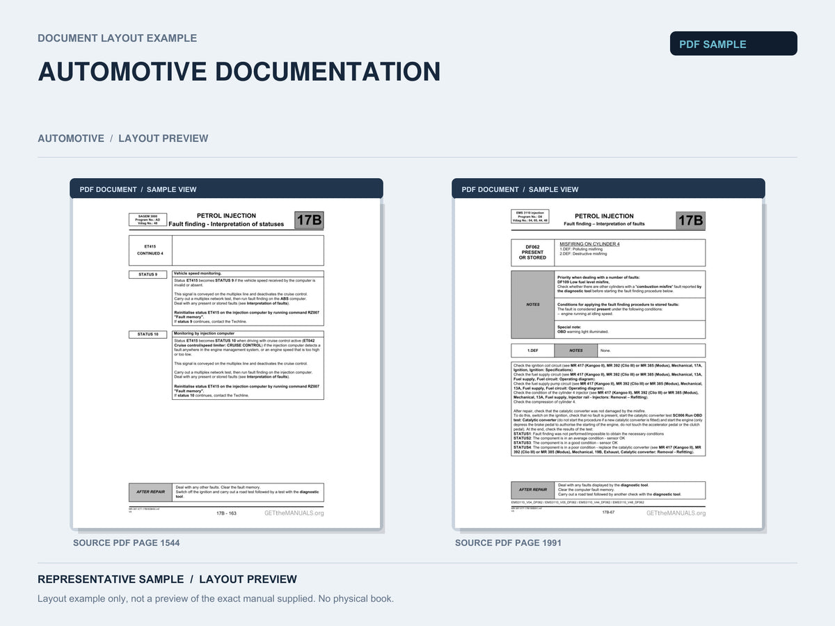 Representative document layout example; not the exact manual supplied.
