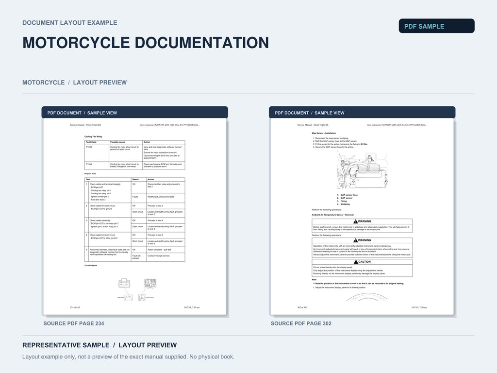 Representative document layout example; not the exact manual supplied.