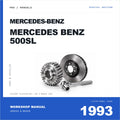 Illustrative cover for Mercedes-Benz Mercedes Benz 500SL (1993) Workshop Service & Repair Manual. Category artwork with workshop tool; not a manual page.