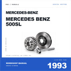 Illustrative cover for Mercedes-Benz Mercedes Benz 500SL (1993) Workshop Service & Repair Manual. Category artwork with workshop tool; not a manual page.