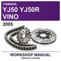 2005 Yamaha YJ50 YJ50R Vino Workshop Service & Repair Manual