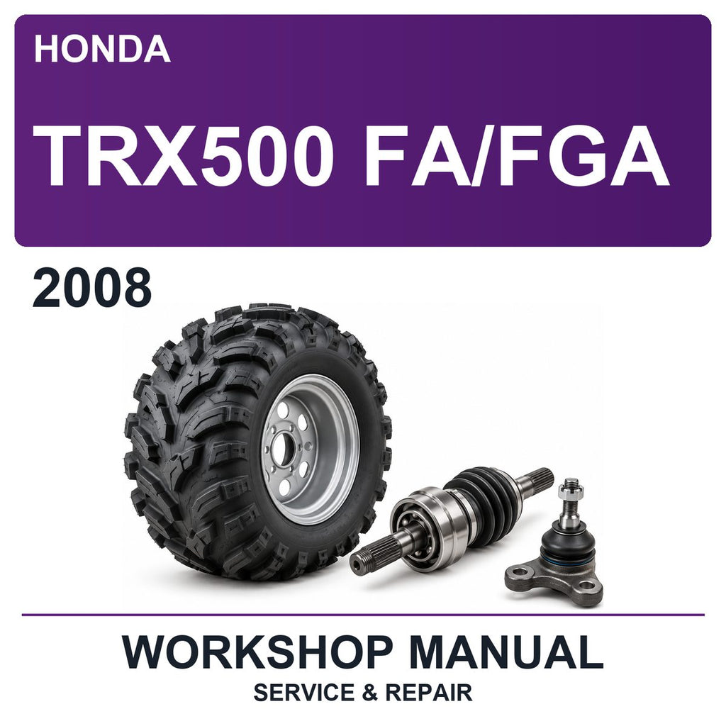 2008 Honda TRX500 Fa/fga Workshop Service & Repair Manual