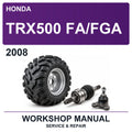 2008 Honda TRX500 Fa/fga Workshop Service & Repair Manual