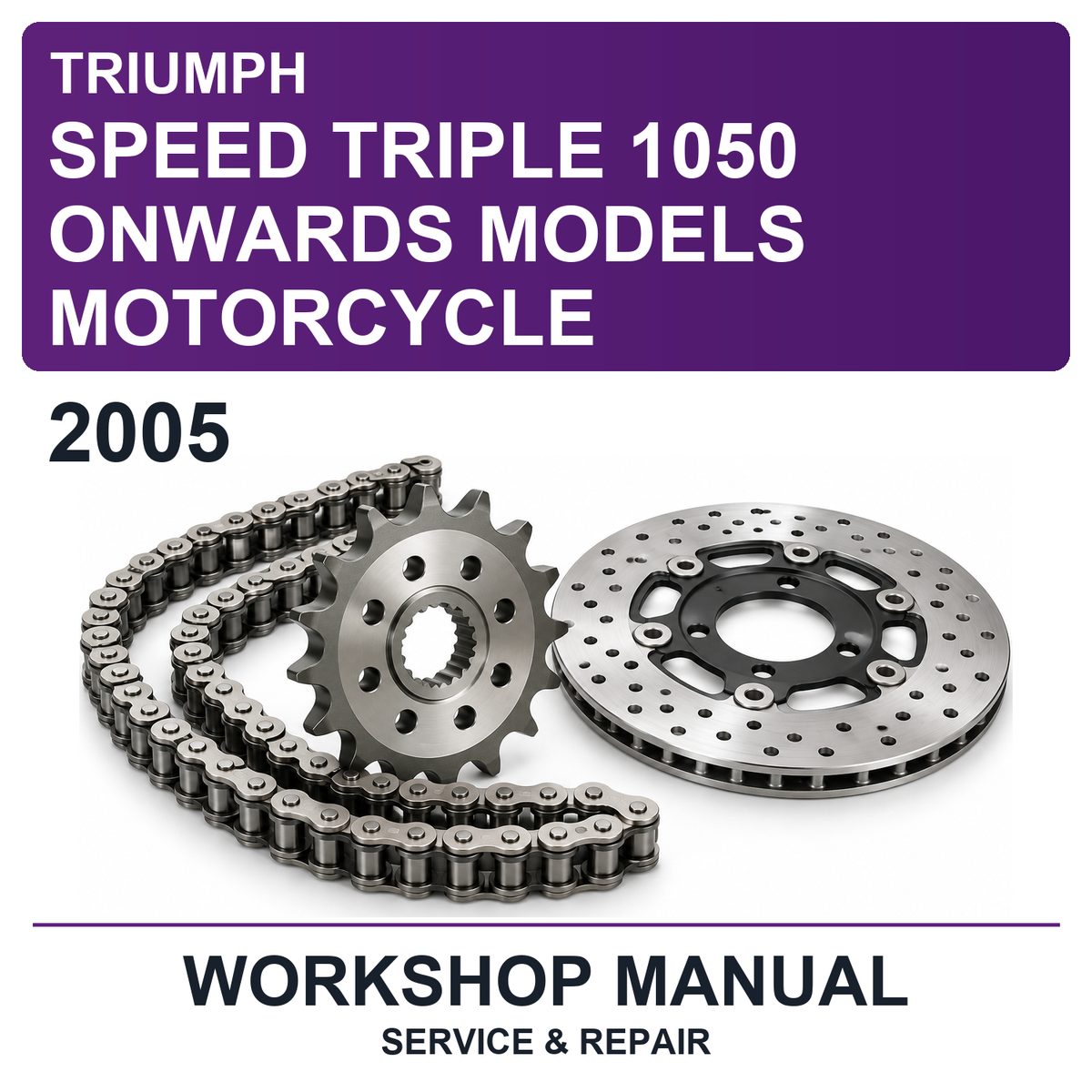 2005 Triumph Speed Triple 1050 Onwards Models Motorcycle Workshop Service & Repair Manual