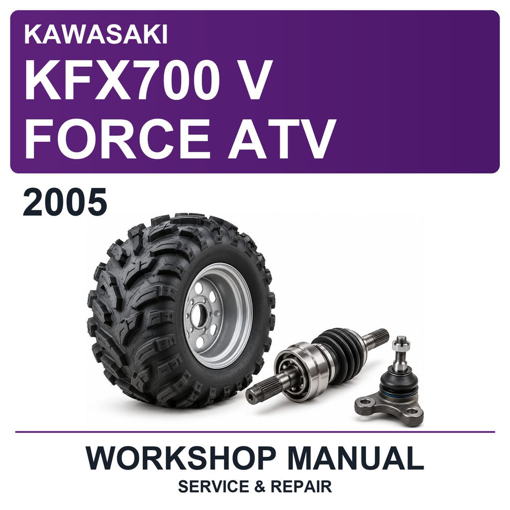 2005 Kawasaki KFX700 V Force ATV Workshop Service & Repair Manual