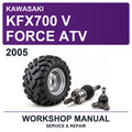 2005 Kawasaki KFX700 V Force ATV Workshop Service & Repair Manual