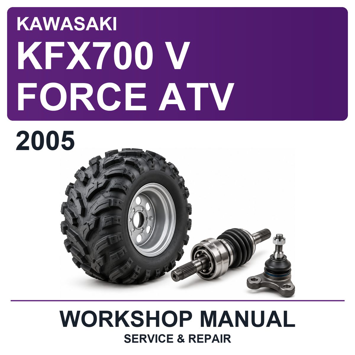 2005 Kawasaki KFX700 V Force ATV Workshop Service & Repair Manual