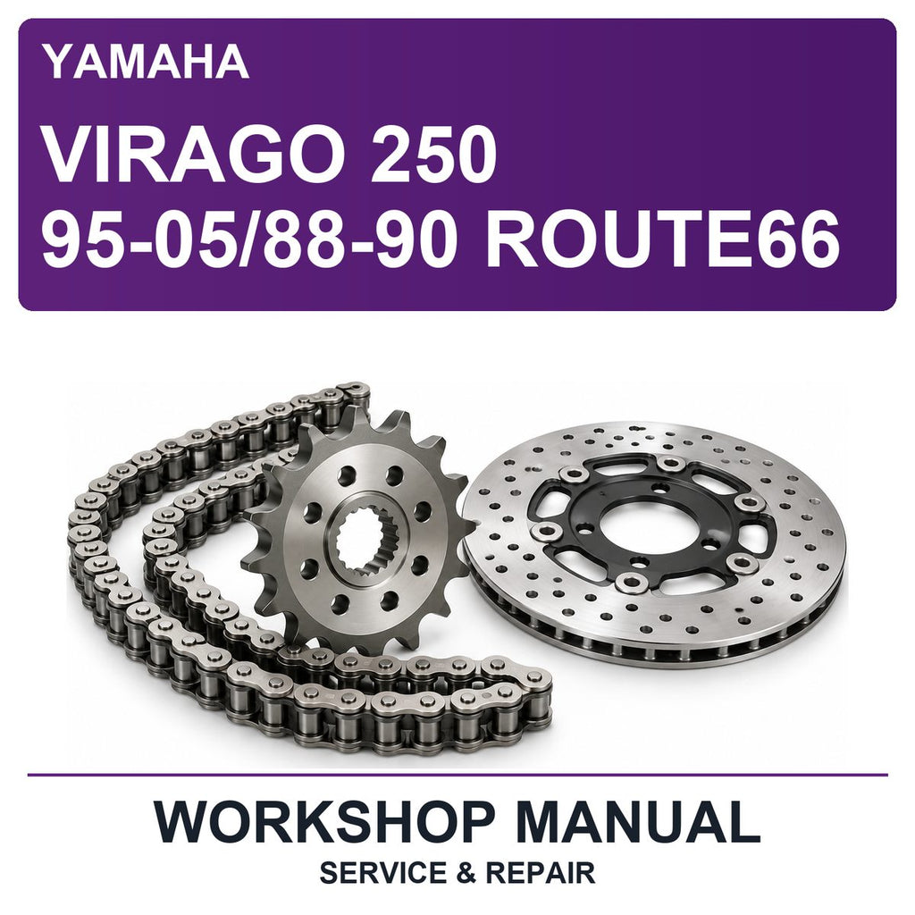 Yamaha Virago 250 95-05/88-90 ROUTE66 Workshop Service & Repair Manual
