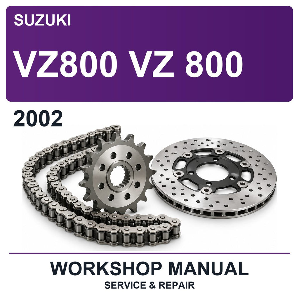 2002 Suzuki VZ800 VZ 800 Workshop Service & Repair Manual
