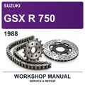 1988 Suzuki GSX R 750 Workshop Service & Repair Manual