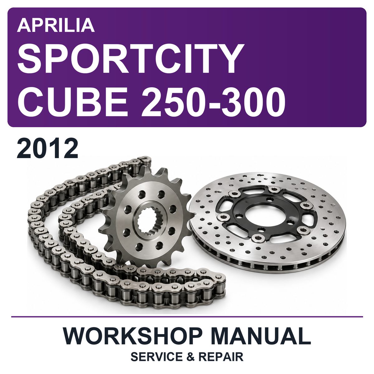 2012 Aprilia Sportcity Cube 250-300 Workshop Service & Repair Manual