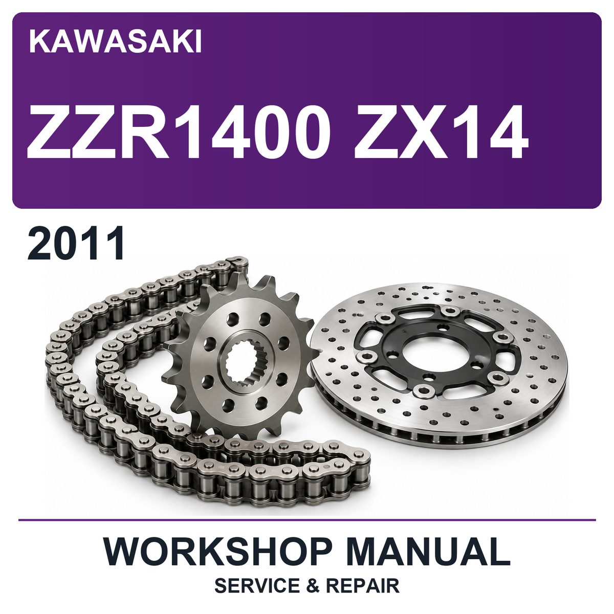 2011 Kawasaki ZZR1400 ZX14 Workshop Service & Repair Manual