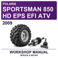 2009 Polaris Sportsman 850 HD EPS EFI ATV Workshop Service & Repair Manual
