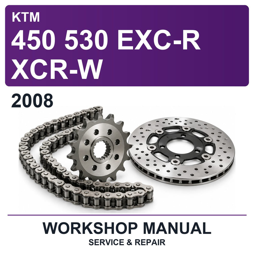 2008 KTM 450 530 EXC-R XCR-W Workshop Service & Repair Manual