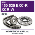 2008 KTM 450 530 EXC-R XCR-W Workshop Service & Repair Manual
