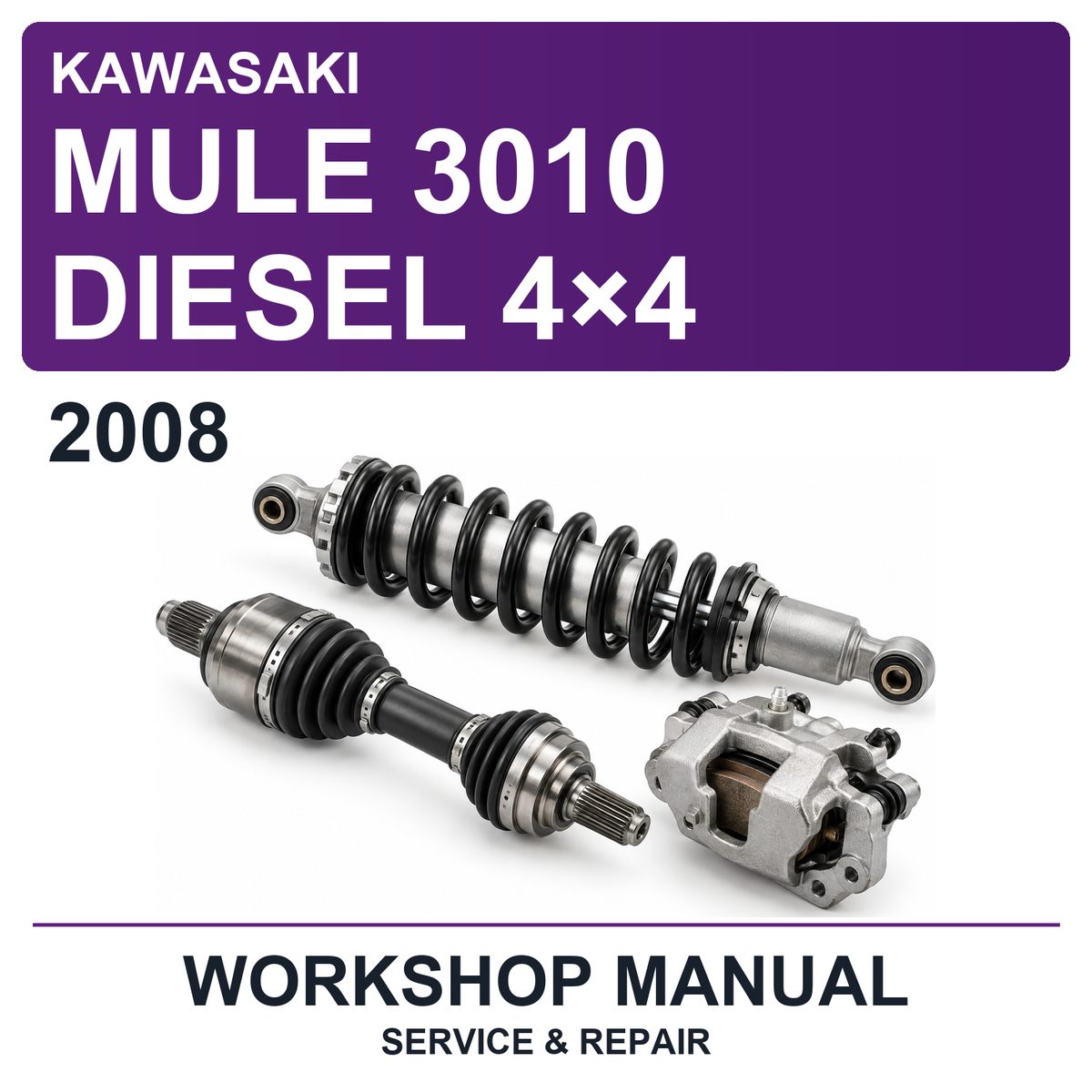 2008 Kawasaki Mule 3010 Diesel 4×4 Workshop Service & Repair Manual