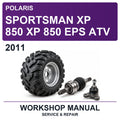 2011 Polaris Sportsman XP 850 XP 850 EPS ATV Workshop Service & Repair Manual
