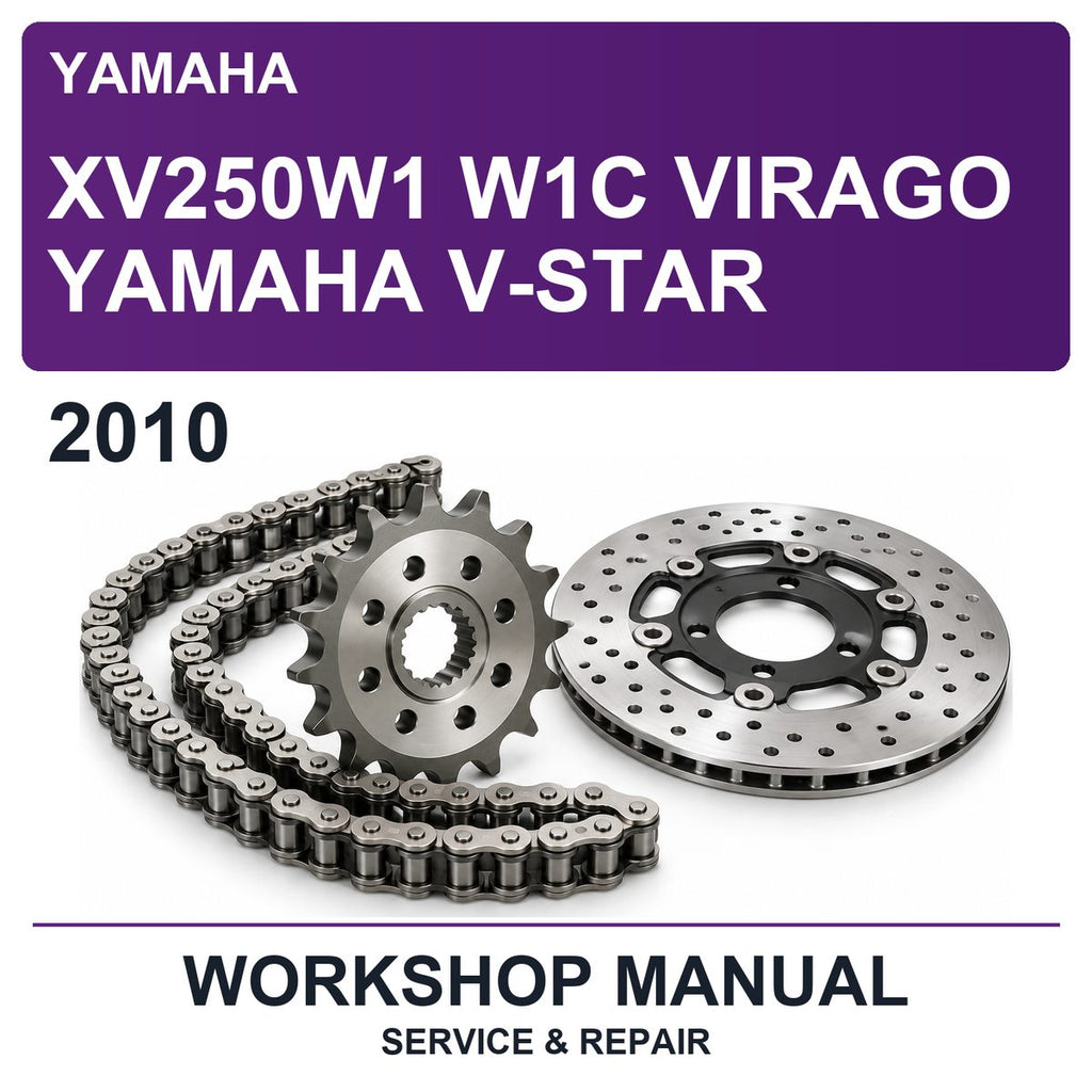 2010 Yamaha XV250W1 W1C Virago Yamaha V-Star Workshop Service & Repair Manual