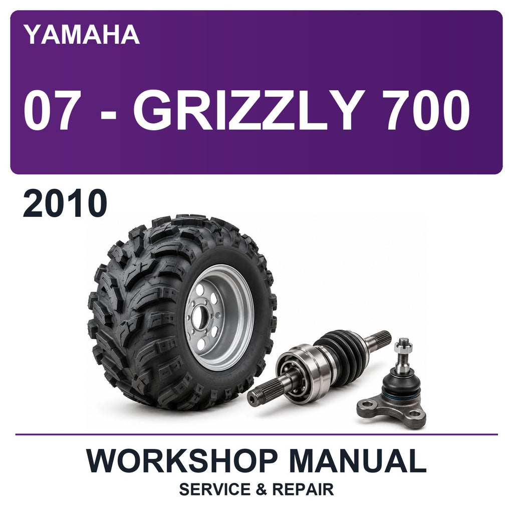 2010 Yamaha 07 - Grizzly 700 Workshop Service & Repair Manual