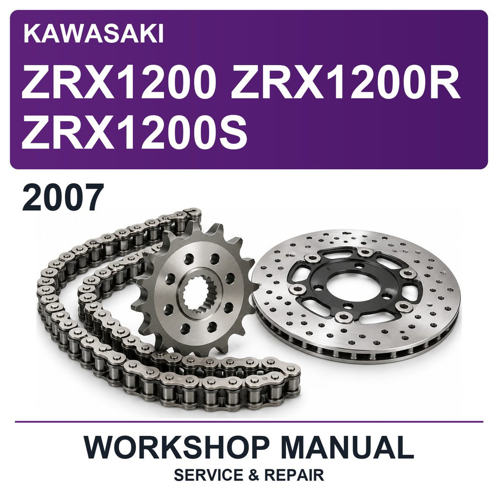 2007 Kawasaki ZRX1200 ZRX1200R ZRX1200S Workshop Service & Repair Manual